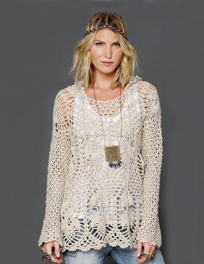 Atmosphere - boho tunic with pineapples