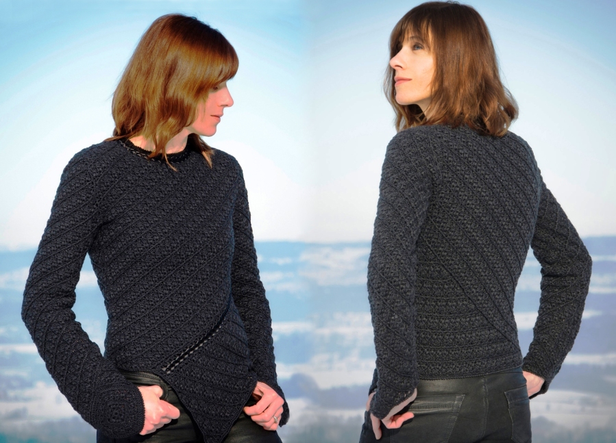 Crochet pullover PATTERN for sizes M-XL