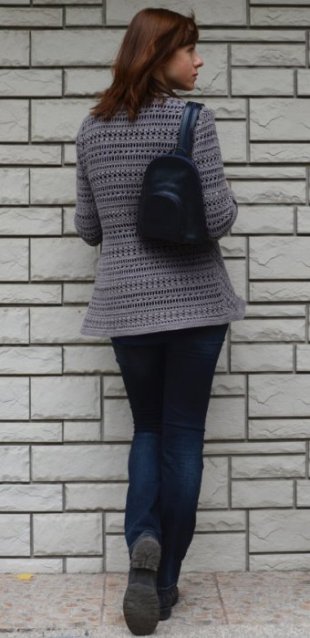 Crochet jacket pattern for sizes S-2XL