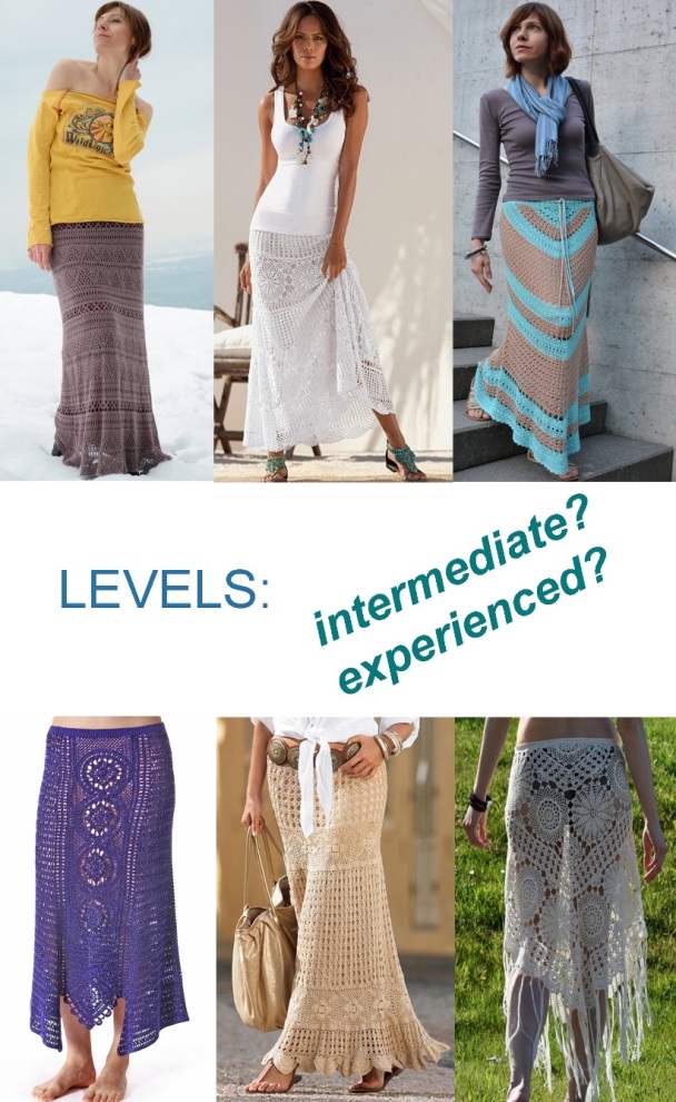 Defining LEVELS if you are about to crochet garments