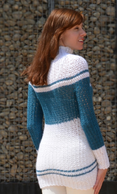 Mohair crochet sweater – PATTERN