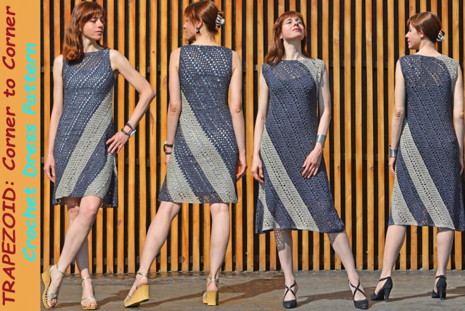 TRAPEZOID: Corner to Corner Crochet Dress Pattern