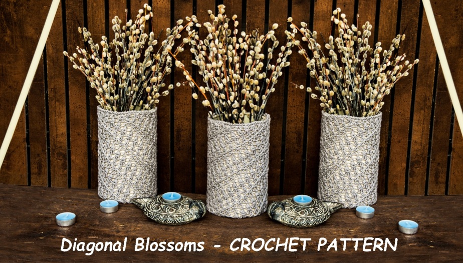 DIAGONAL BLOSSOMS: Crochet Pattern