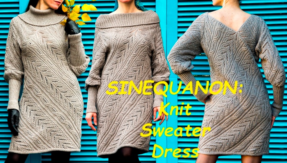 SINEQUANON: Knit Sweater Dress Pattern
